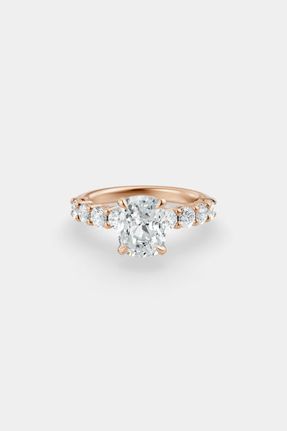 Diamond Solitaire Ring | 0.10ct Diamond Half Eternity Band