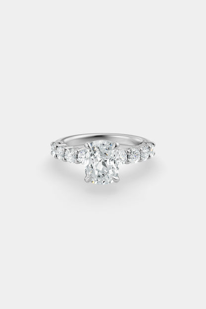 Diamond Solitaire Ring | 0.10ct Diamond Half Eternity Band