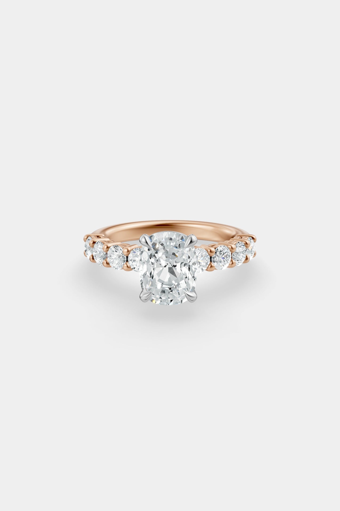 Diamond Solitaire Ring | 0.10ct Diamond Half Eternity Band