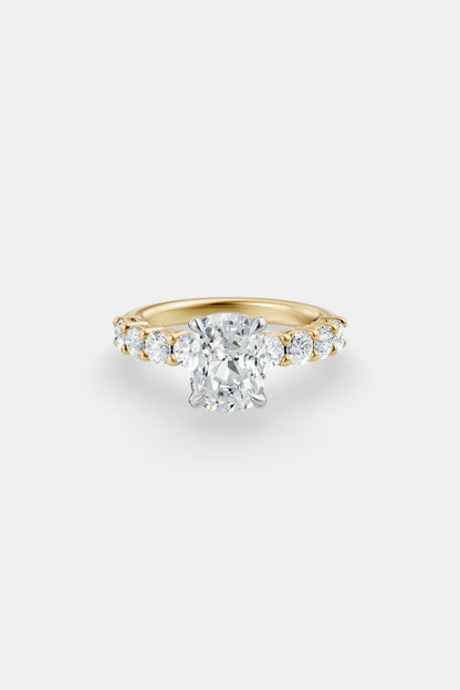Diamond Solitaire Ring | 0.10ct Diamond Half Eternity Band
