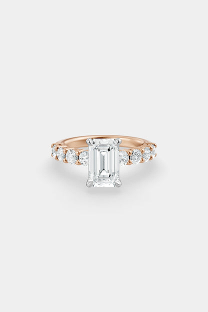Diamond Solitaire Ring | 0.10ct Diamond Half Eternity Band
