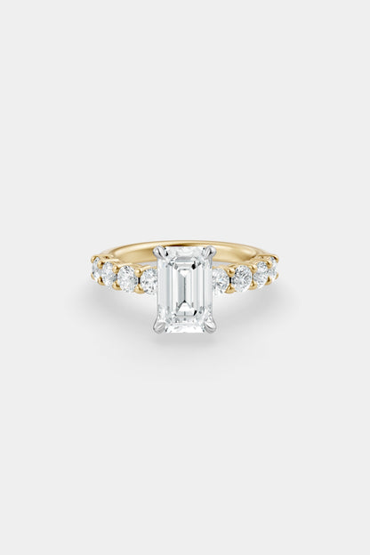 Diamond Solitaire Ring | 0.10ct Diamond Half Eternity Band
