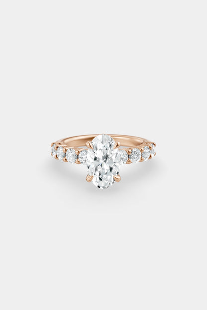 Diamond Solitaire Ring | 0.10ct Diamond Half Eternity Band