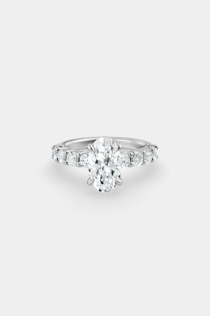 Diamond Solitaire Ring | 0.10ct Diamond Half Eternity Band