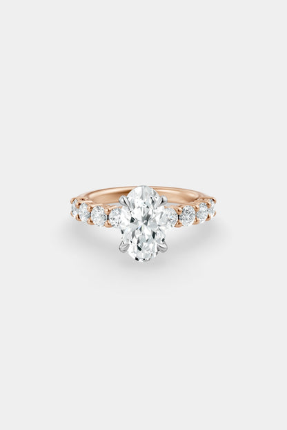 Diamond Solitaire Ring | 0.10ct Diamond Half Eternity Band