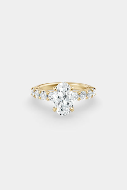 Diamond Solitaire Ring | 0.10ct Diamond Half Eternity Band