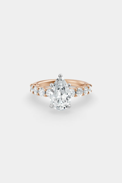 Diamond Solitaire Ring | 0.10ct Diamond Half Eternity Band
