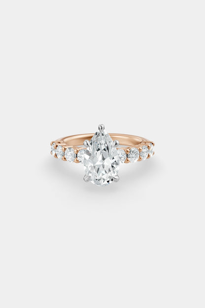 Diamond Solitaire Ring | 0.10ct Diamond Half Eternity Band
