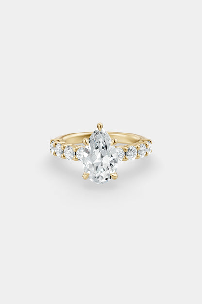 Diamond Solitaire Ring | 0.10ct Diamond Half Eternity Band