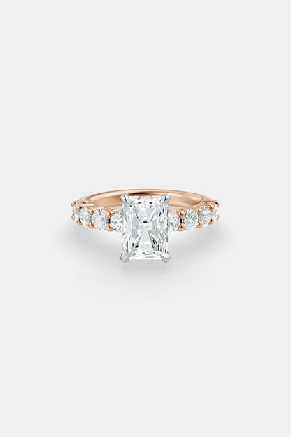 Diamond Solitaire Ring | 0.10ct Diamond Half Eternity Band