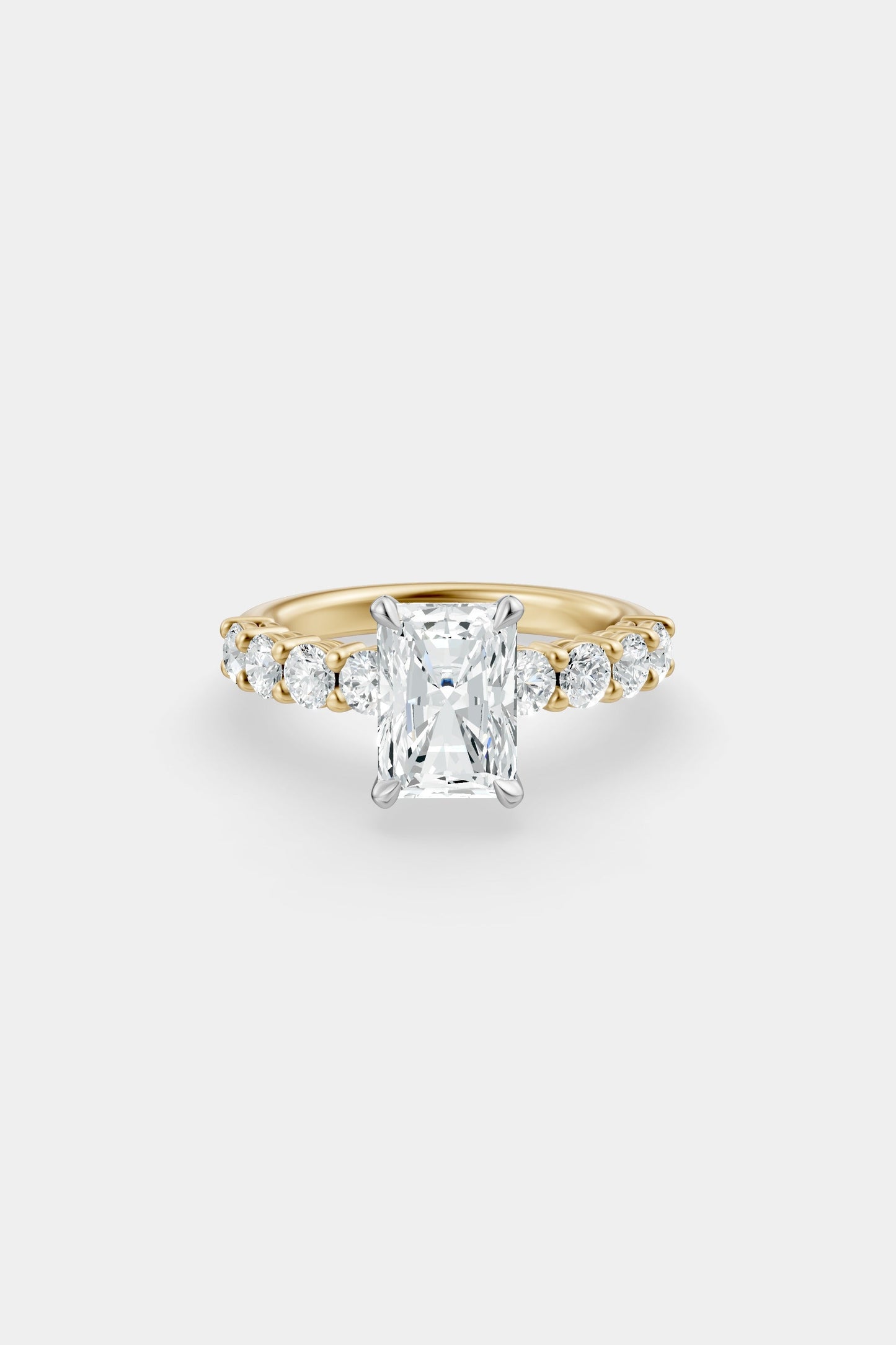 Diamond Solitaire Ring | 0.10ct Diamond Half Eternity Band