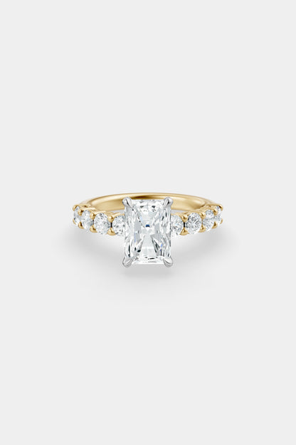 Diamond Solitaire Ring | 0.10ct Diamond Half Eternity Band