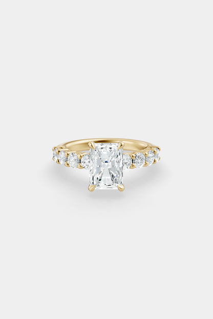 Diamond Solitaire Ring | 0.10ct Diamond Half Eternity Band