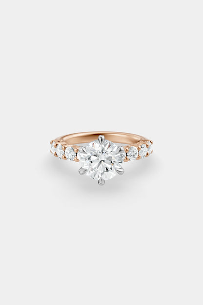 Diamond Solitaire Ring | 0.10ct Diamond Half Eternity Band