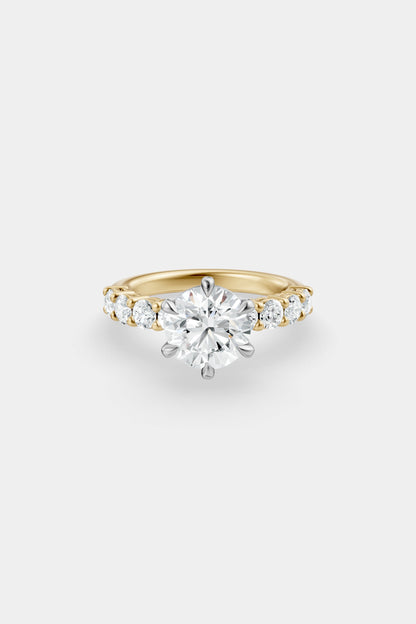 Diamond Solitaire Ring | 0.10ct Diamond Half Eternity Band