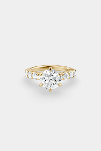 Diamond Solitaire Ring | 0.10ct Diamond Half Eternity Band