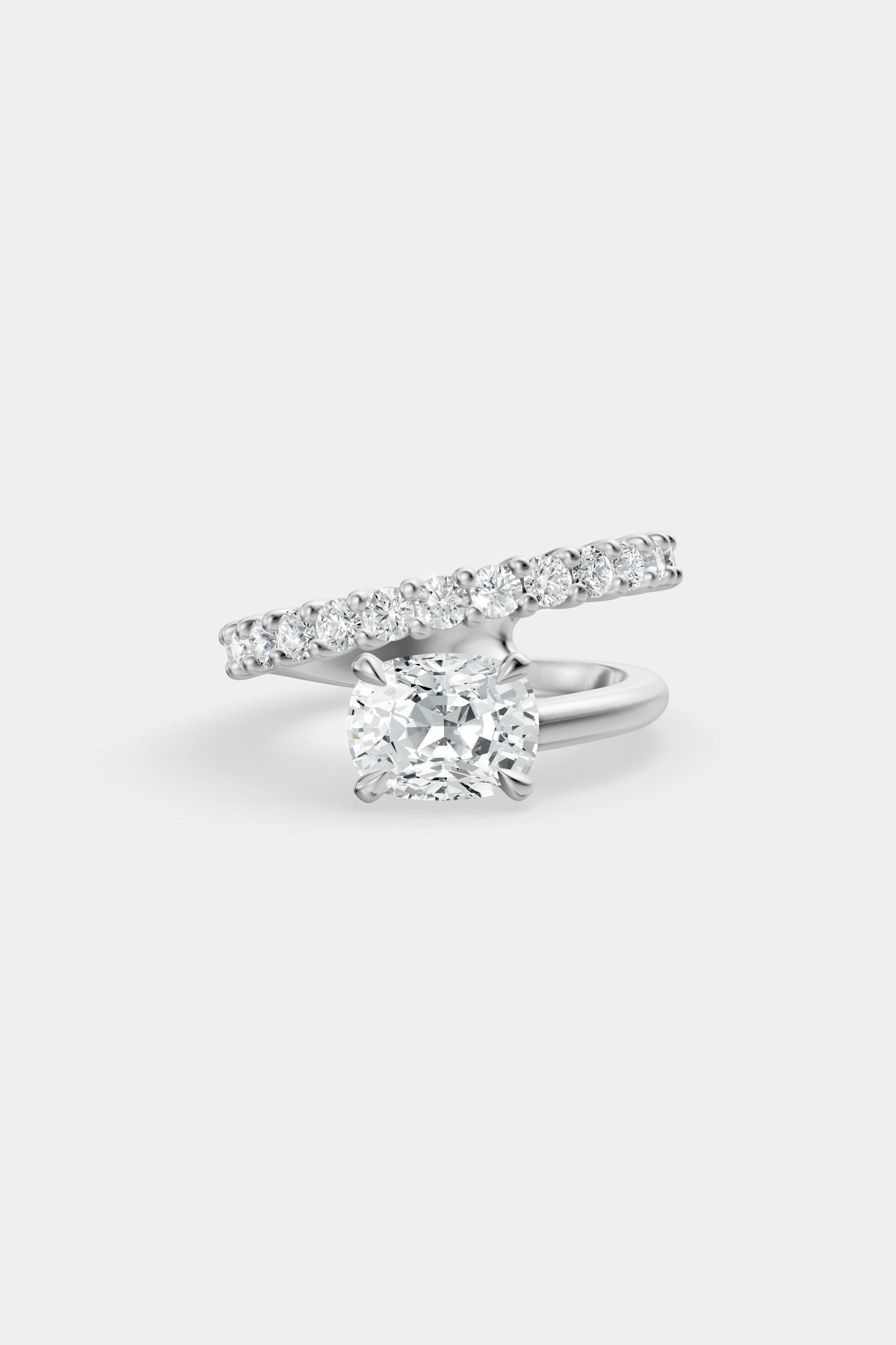Natasha East West Diamond Wrap Ring | 0.05ct Round Diamond Band
