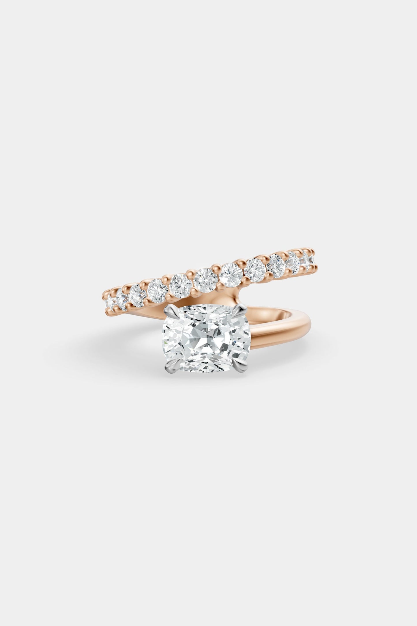 Natasha East West Diamond Wrap Ring | 0.05ct Round Diamond Band
