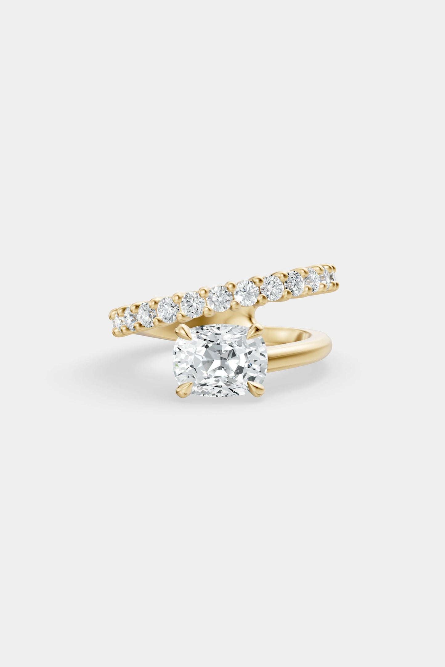 Natasha East West Diamond Wrap Ring | 0.05ct Round Diamond Band