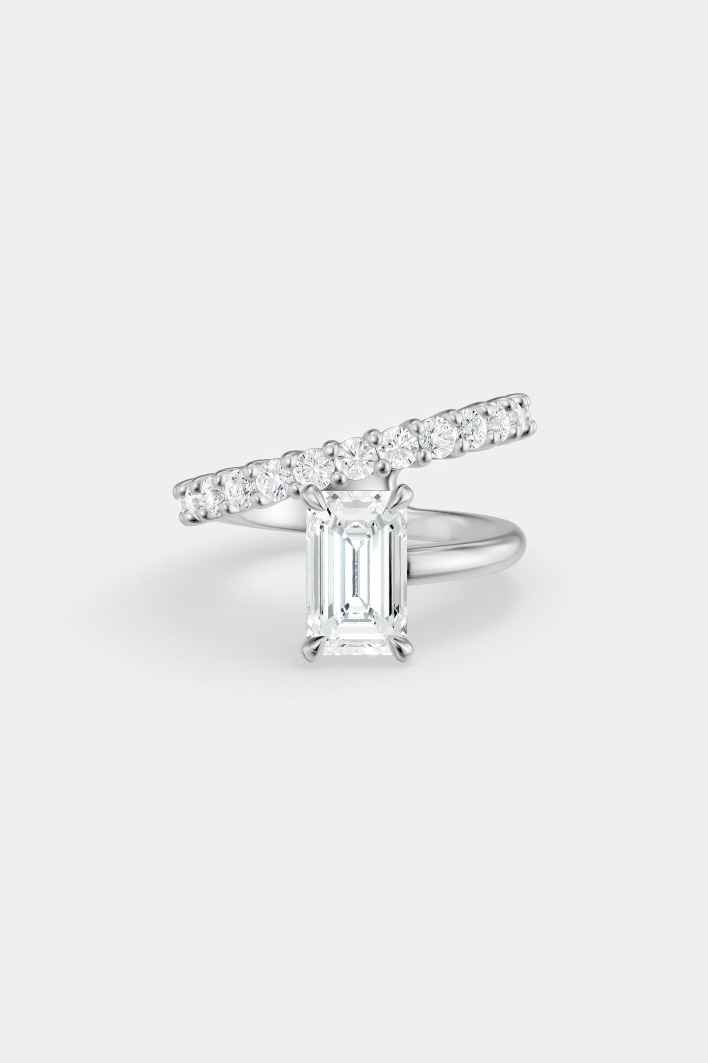 Natasha Diamond Wrap Ring | 0.05ct Round Diamond Band