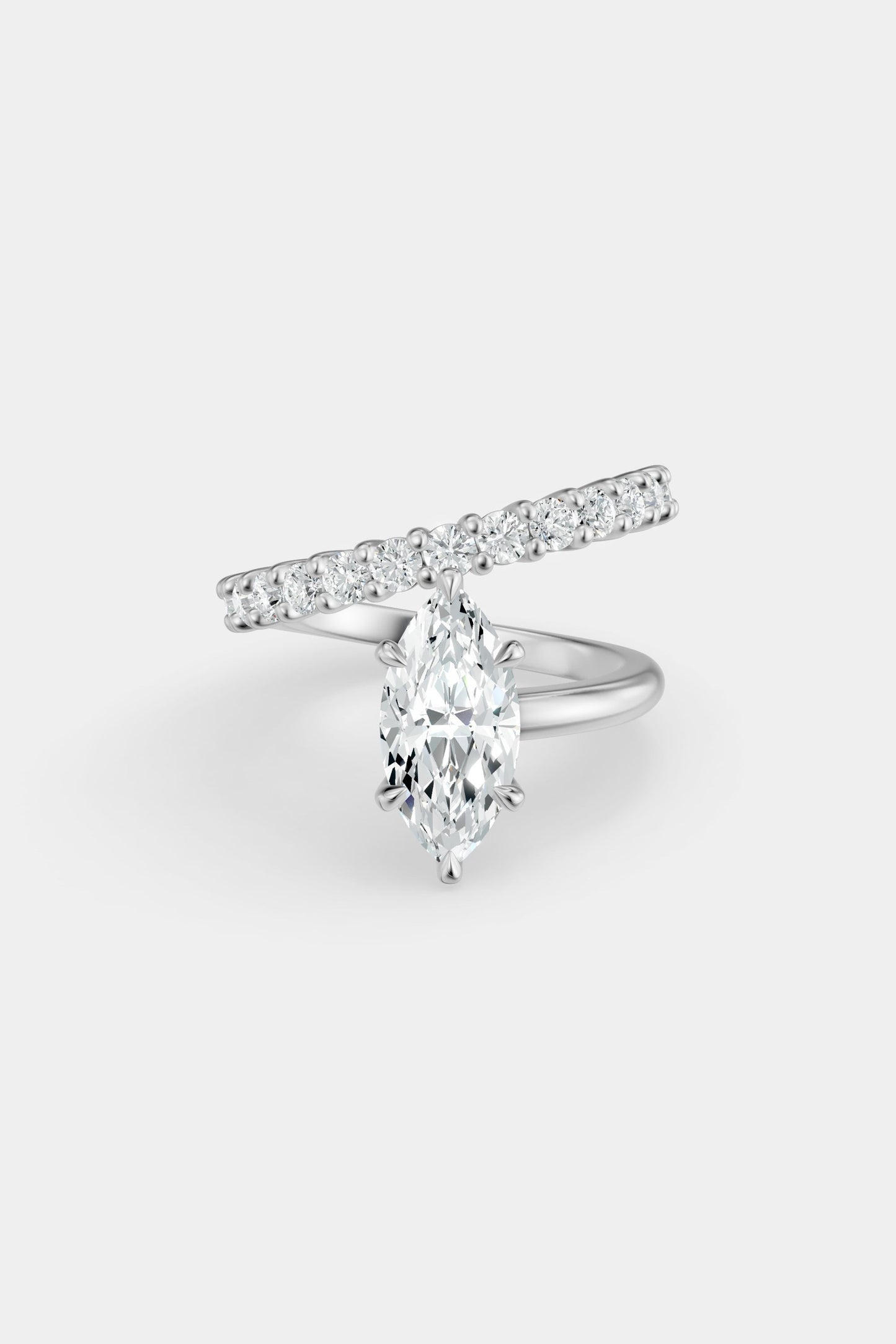 Natasha Diamond Wrap Ring | 0.05ct Round Diamond Band