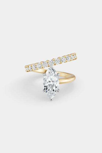 Natasha Diamond Wrap Ring | 0.05ct Round Diamond Band