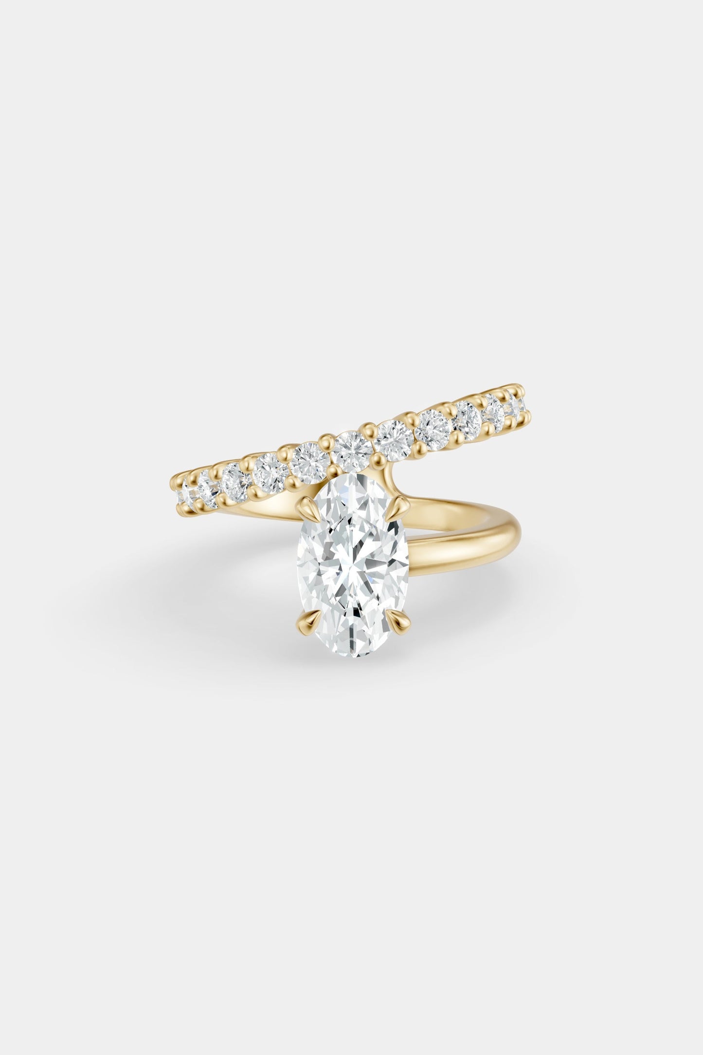 Natasha Diamond Wrap Ring | 0.05ct Round Diamond Band