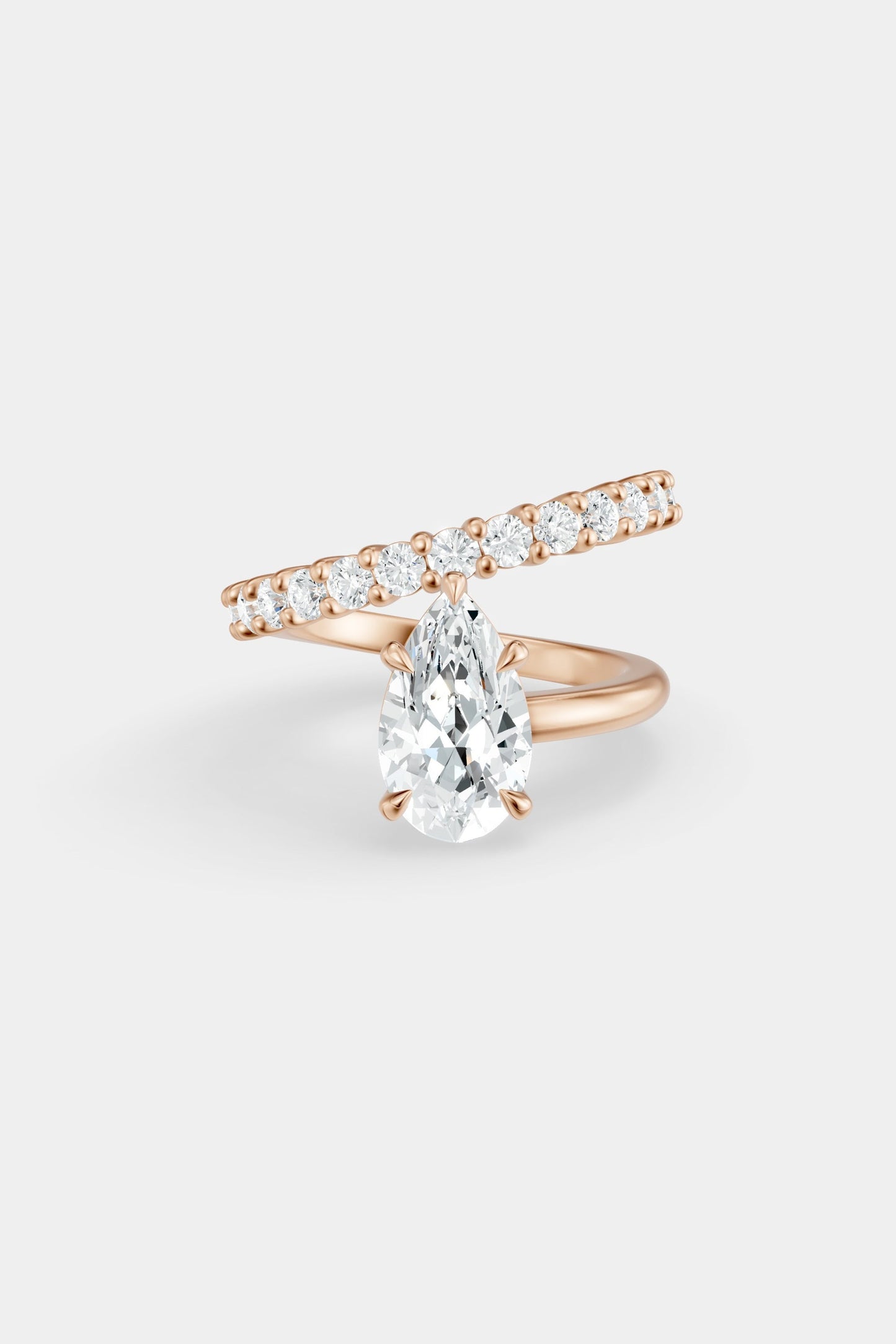 Natasha Diamond Wrap Ring | 0.05ct Round Diamond Band