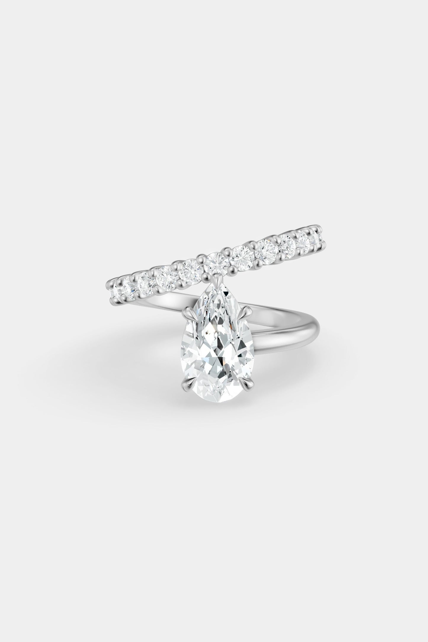 Natasha Diamond Wrap Ring | 0.05ct Round Diamond Band