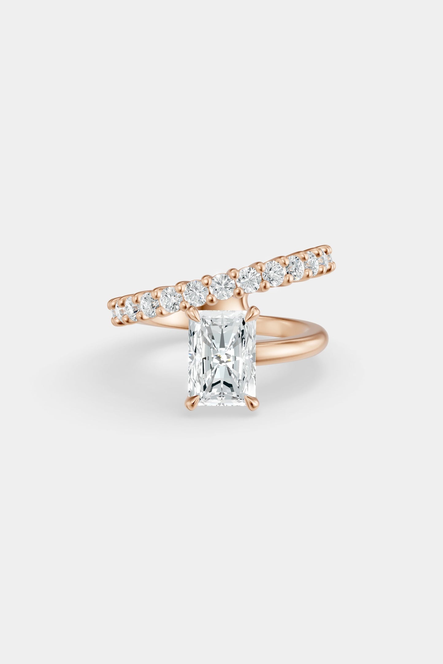 Natasha Diamond Wrap Ring | 0.05ct Round Diamond Band