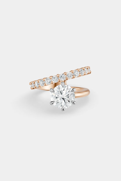 Natasha Diamond Wrap Ring | 0.05ct Round Diamond Band