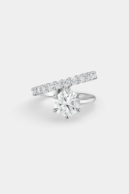 Natasha Diamond Wrap Ring | 0.05ct Round Diamond Band