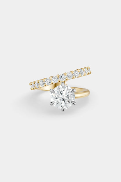 Natasha Diamond Wrap Ring | 0.05ct Round Diamond Band