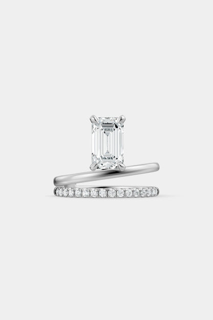 Double Band Floating Diamond Ring | Harley Diamond Band