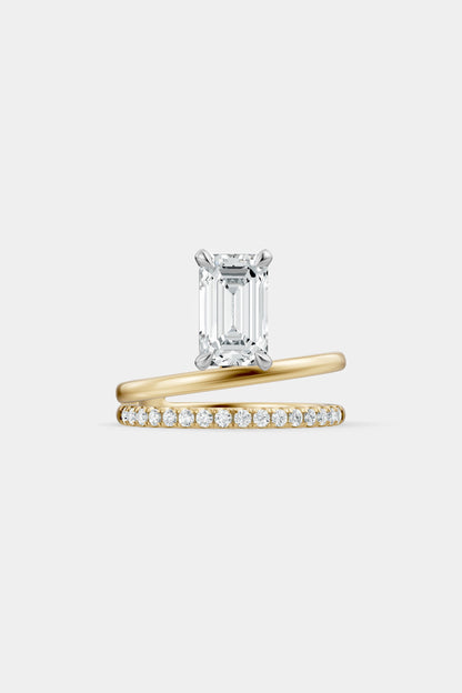 Double Band Floating Diamond Ring | Harley Diamond Band
