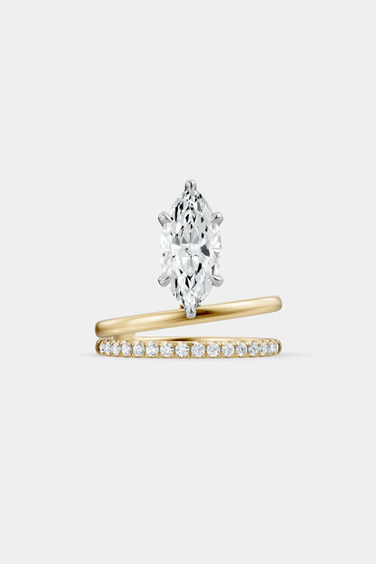 Double Band Floating Diamond Ring | Harley Diamond Band