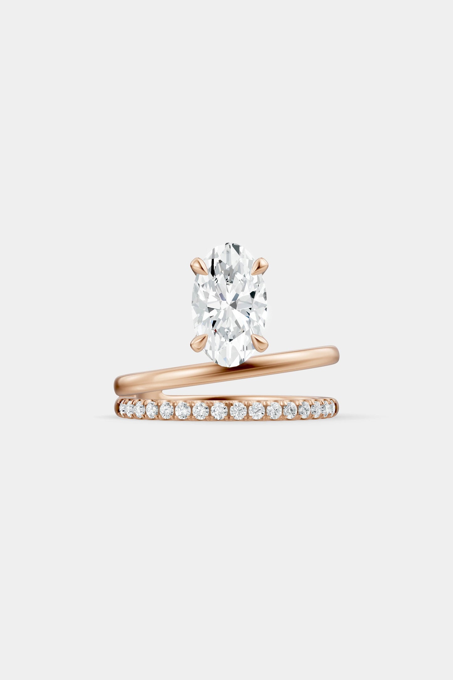 Double Band Floating Diamond Ring | Harley Diamond Band