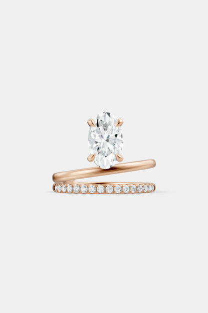 Double Band Floating Diamond Ring | Harley Diamond Band