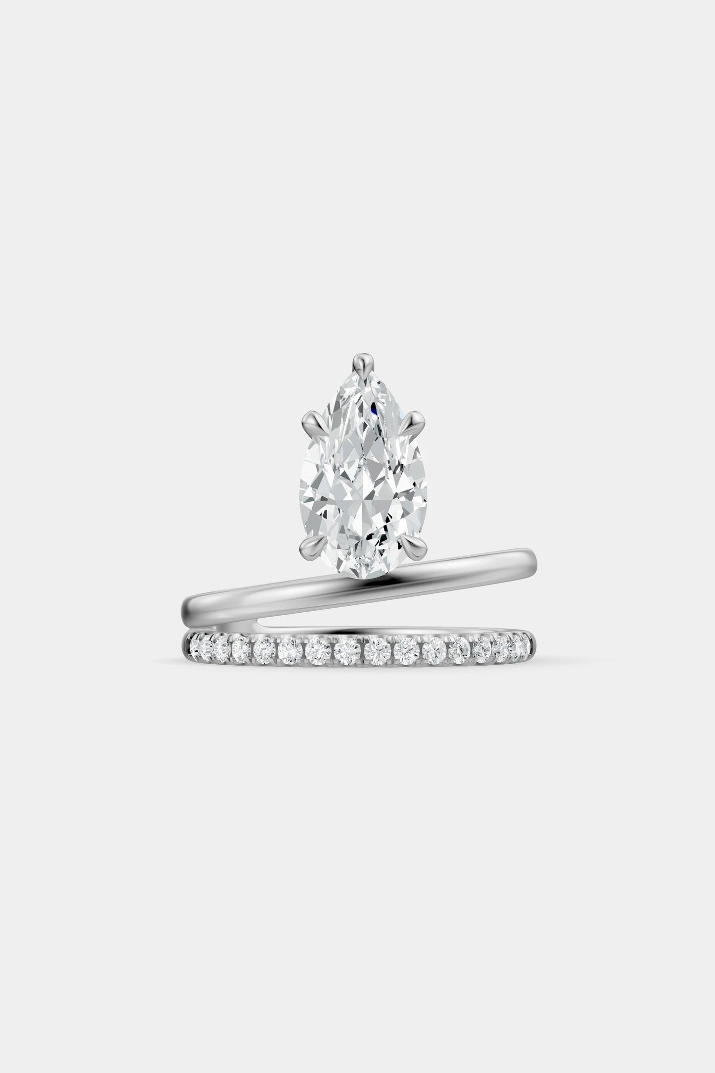 Double Band Floating Diamond Ring | Harley Diamond Band