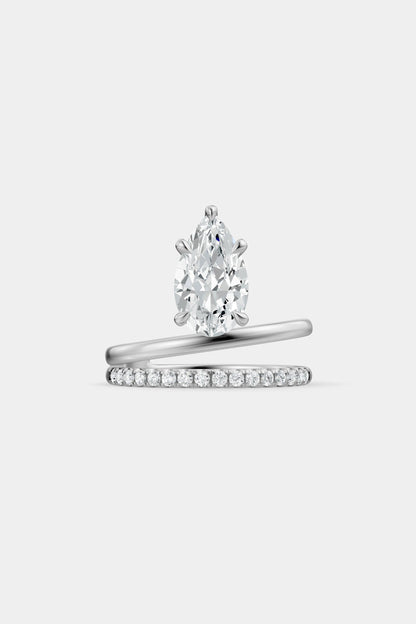 Double Band Floating Diamond Ring | Harley Diamond Band
