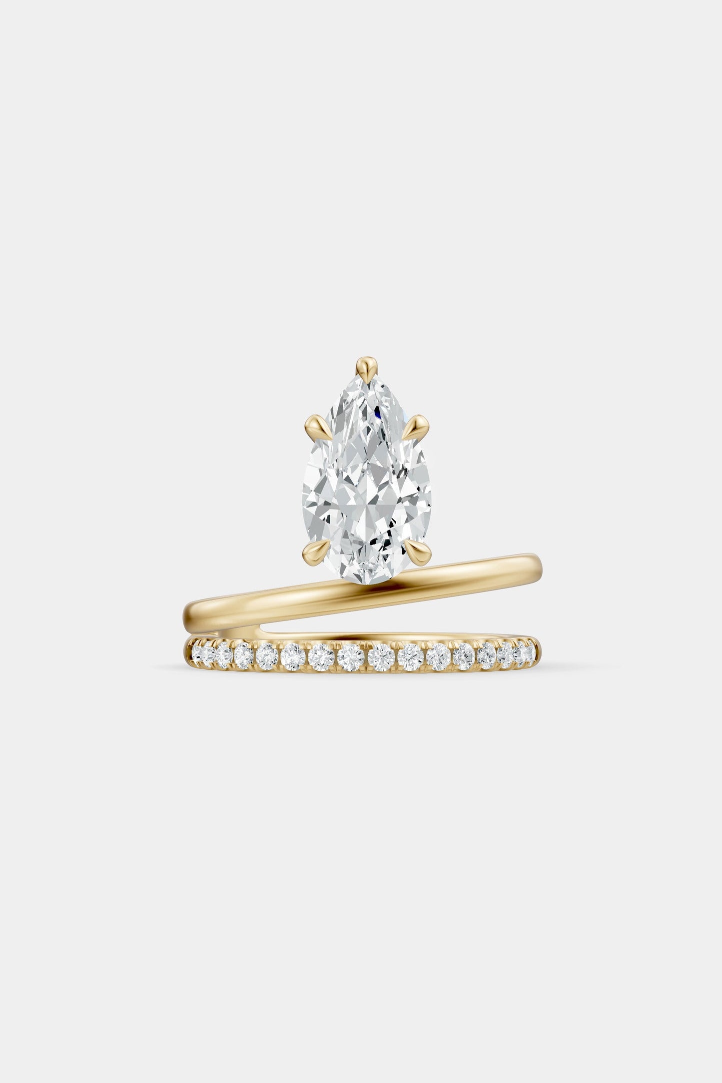 Double Band Floating Diamond Ring | Harley Diamond Band