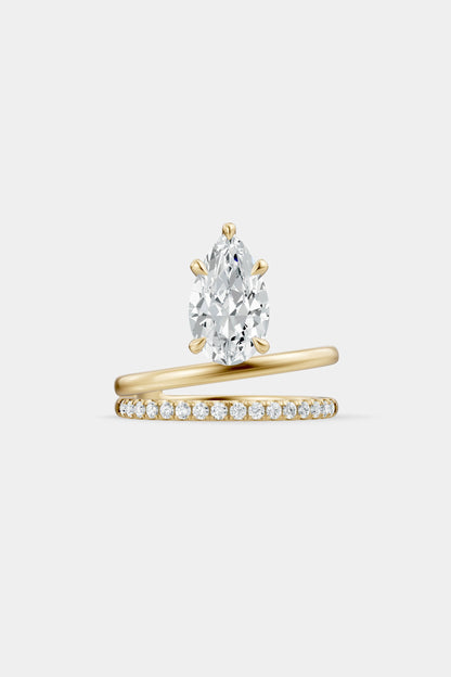 Double Band Floating Diamond Ring | Harley Diamond Band