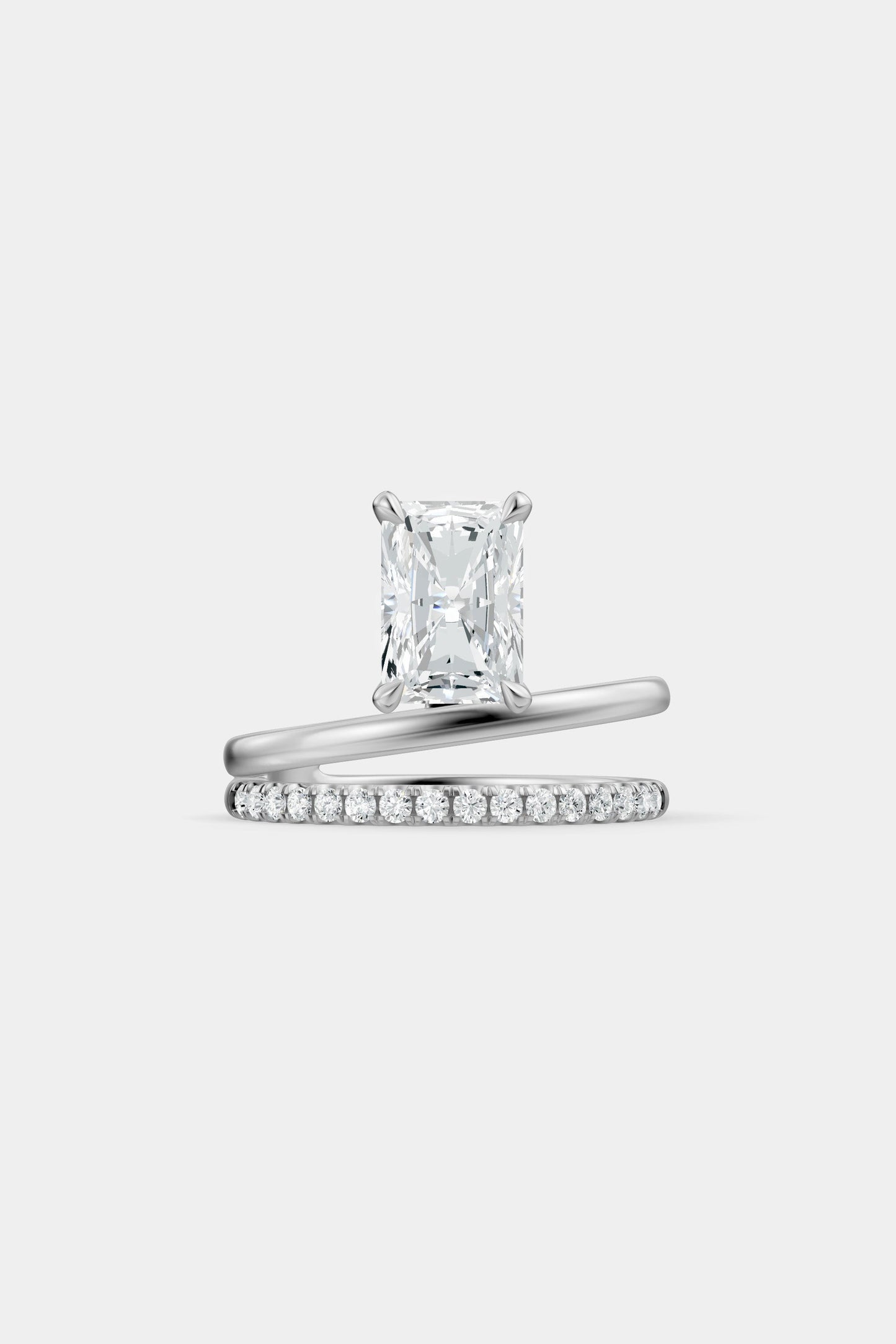 Double Band Floating Diamond Ring | Harley Diamond Band