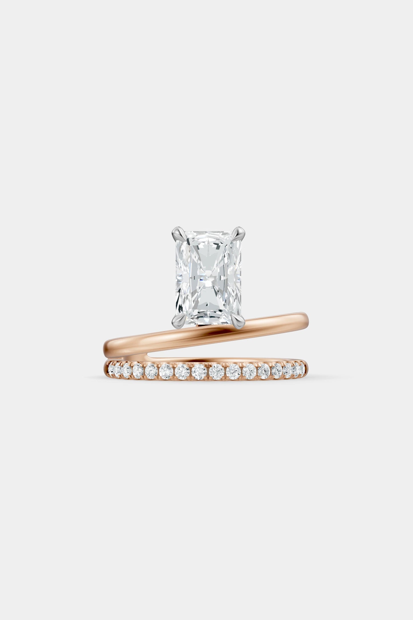 Double Band Floating Diamond Ring | Harley Diamond Band