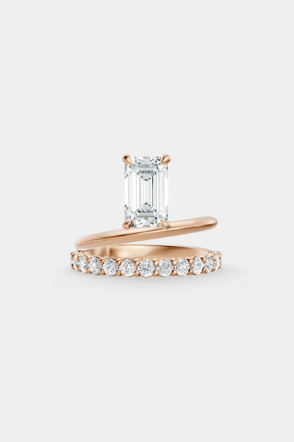 Double Band Floating Diamond Ring | 0.05ct Diamond Band
