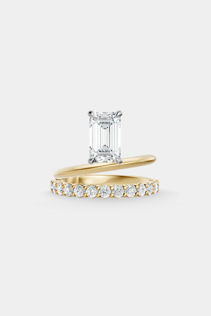 Double Band Floating Diamond Ring | 0.05ct Diamond Band