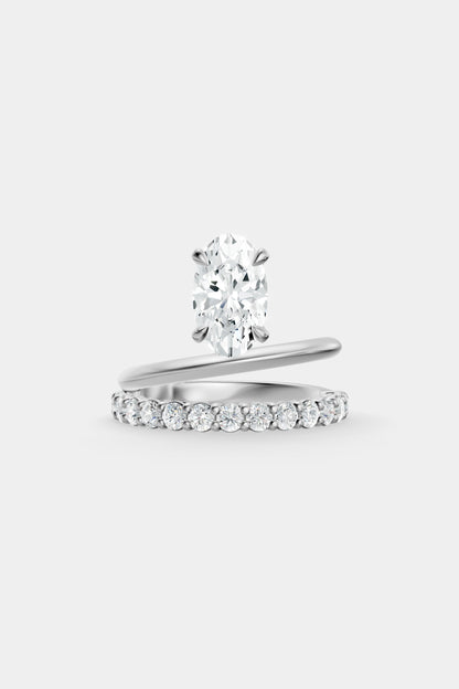 Double Band Floating Diamond Ring | 0.05ct Diamond Band