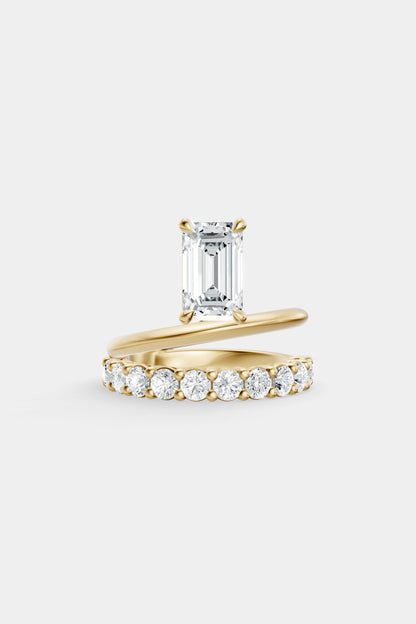 Double Band Floating Diamond Ring | 0.10ct Diamond Band