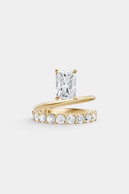 Double Band Floating Diamond Ring | 0.10ct Diamond Band