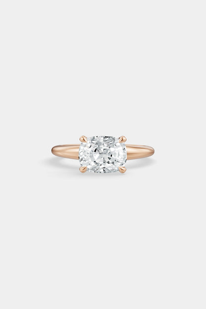 East West Diamond Solitaire Ring | Heidi Band
